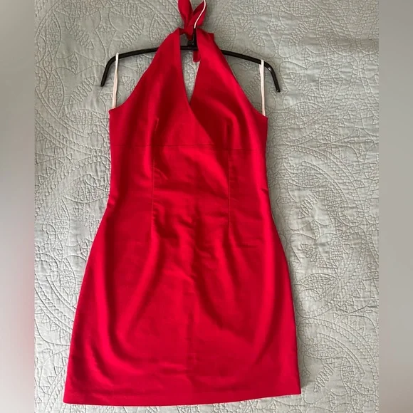 open lace back dress Vintage 2000s Rocket Candy Red Glitter Dress  Elektra Vintage